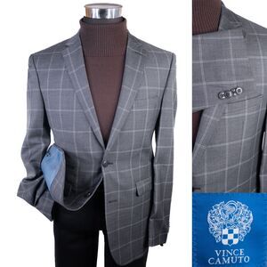 Vince Camuto Mens Two Button Ticket Pocket Slim Fit Sport Blazer Jacket Size 40R